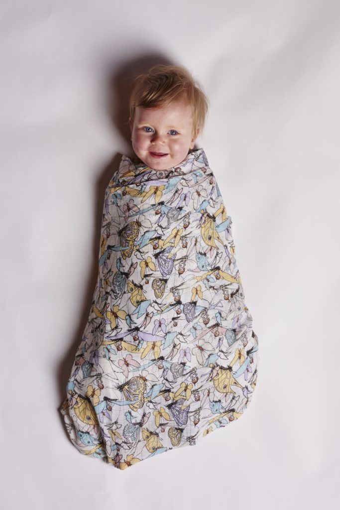 May Gibbs x Kip & Co limited edition collection - Flutter Bamboo Swaddle