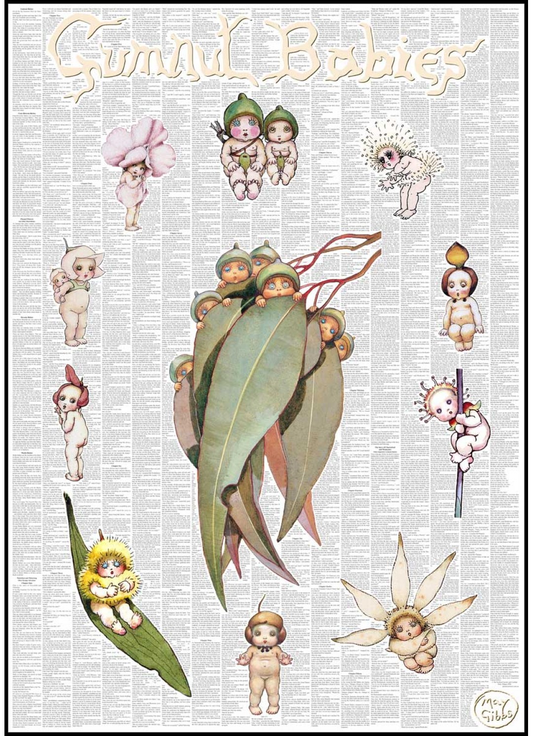 Gumnut Babies Art Poster - May Gibbs