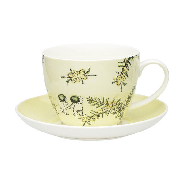 May Gibbs by Ecology Wattle Cup & Saucer
