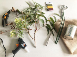 Materials for gumnut bush vase