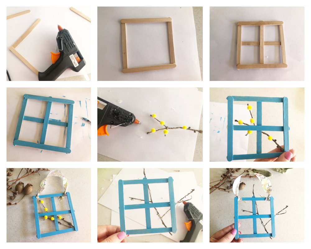 Step by step instructions to constructing the winter window art hanging
